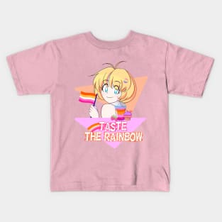 LGBT cute lesbian anime girl shirt Kids T-Shirt